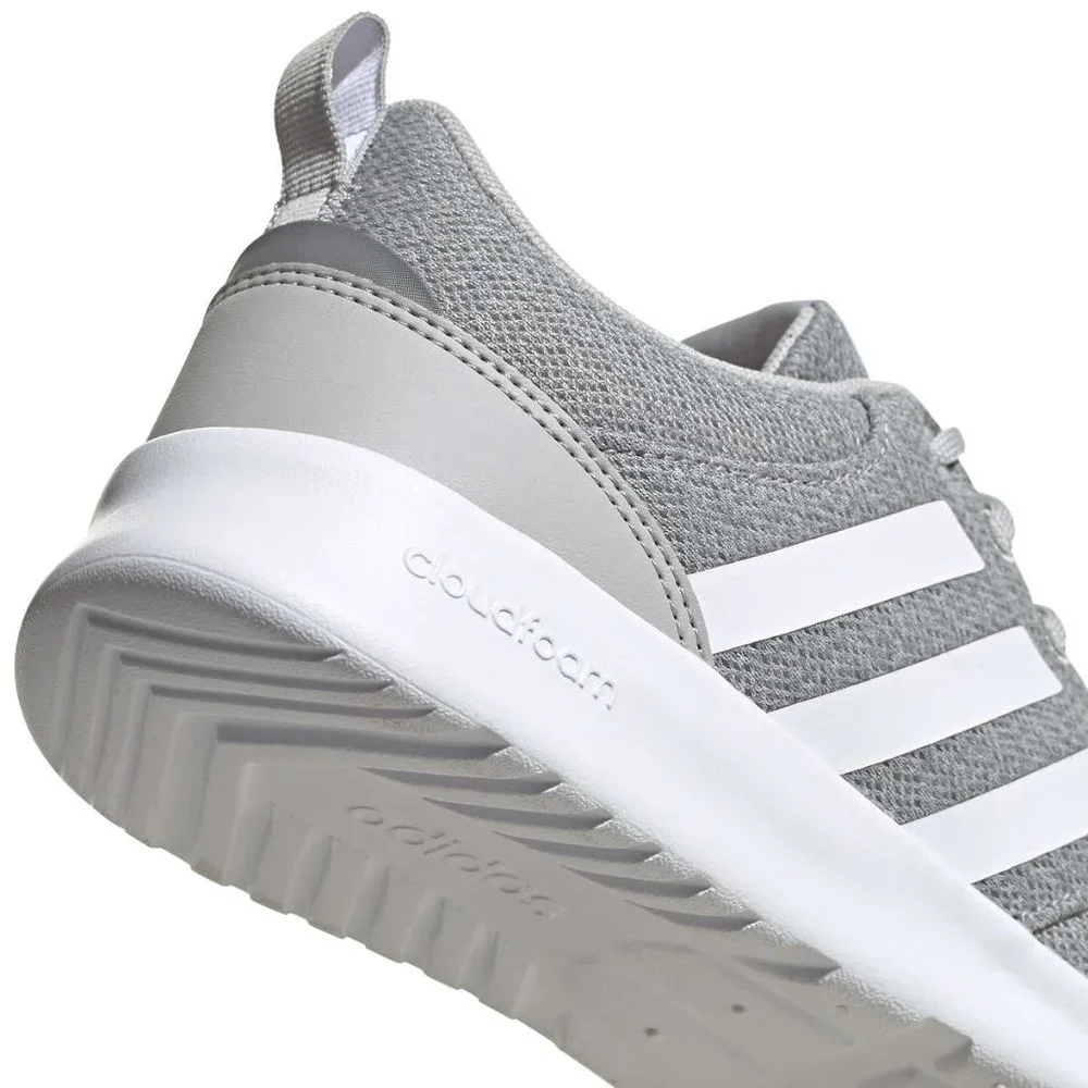 Gray adidas Ladies' QT Racer 2.0 Sneaker - Picture 8 of 9